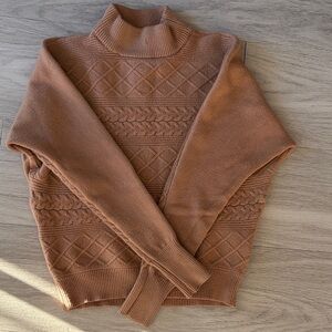 Magaschoni Turtleneck Sweater in Tan